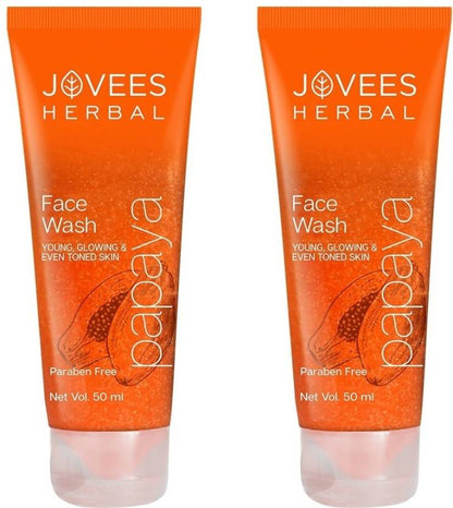 JOVEES Papaya 50ml facewash Pack of 2 Face Wash  (100 ml)