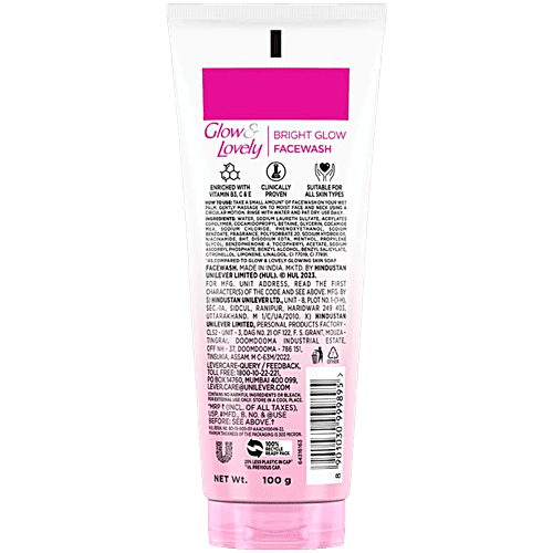 FAIR AND LOVELY GLOW AND LOVELY FACE WASH 100GM