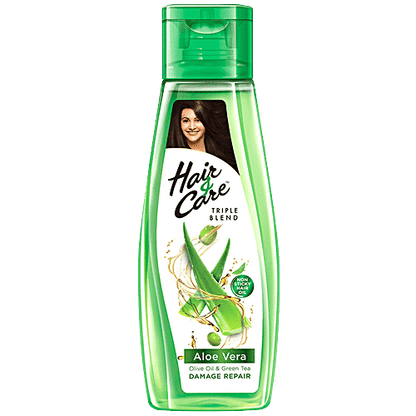 Hair & Care  Triple blend Aloe Vera, Olive Oil & Green Tea Damage Repair Hair Oil