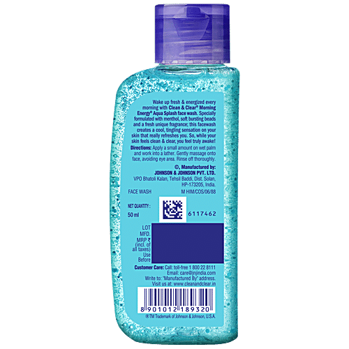 CLEAN AND CLEAR ME AQUA SPLASH FACE WASH 50ML