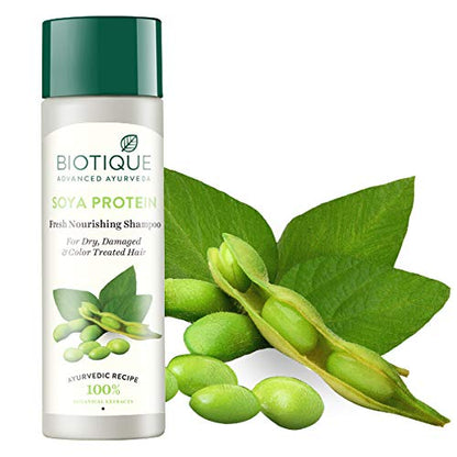 Biotique Bio Soya Protein Fresh Nourishing Shampoo, 120ml 