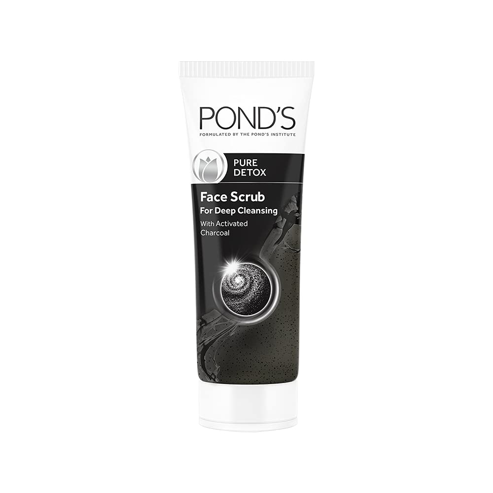 Pond's Pure Detox Face Scrub, Deep Cleansing Facewash - 100gm