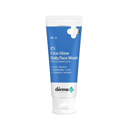 The Derma Co 2% Cica-Glow Daily Face Wash (100ml)