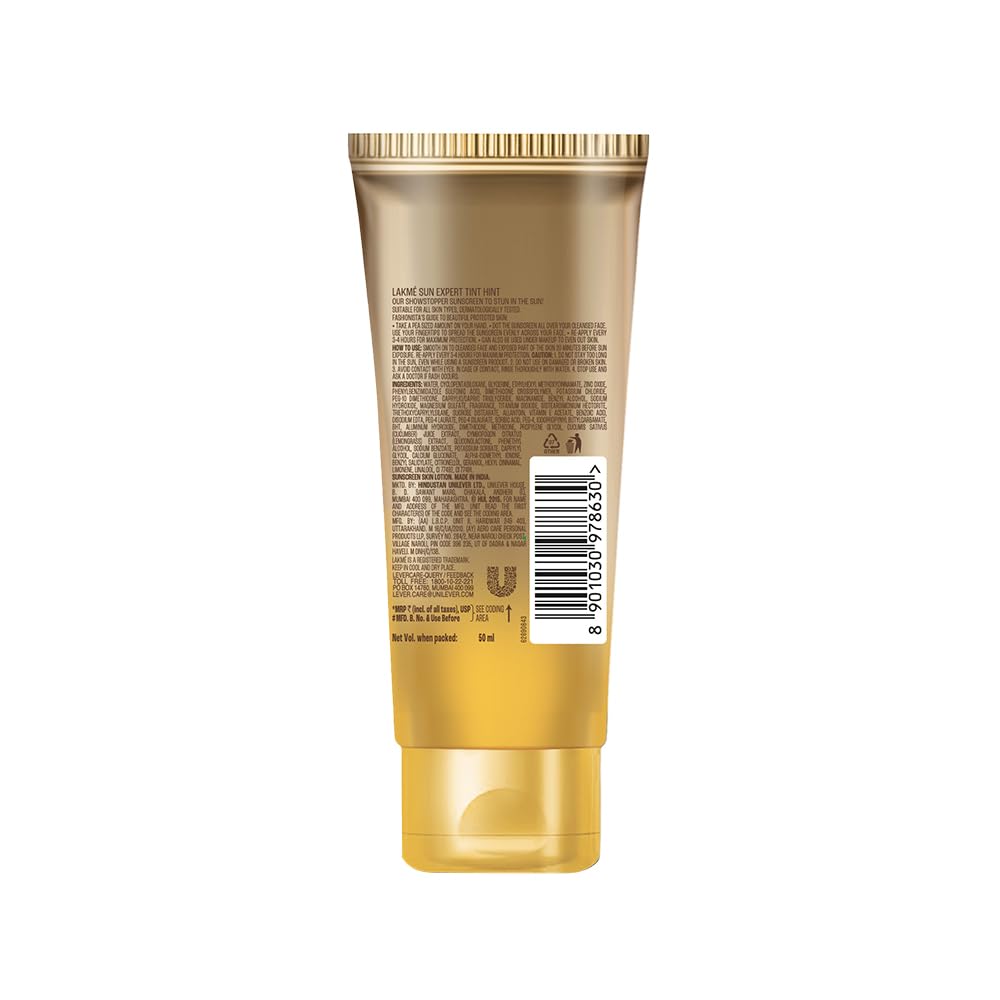 LAKME SUNSCREEN TINT HINT 50ML