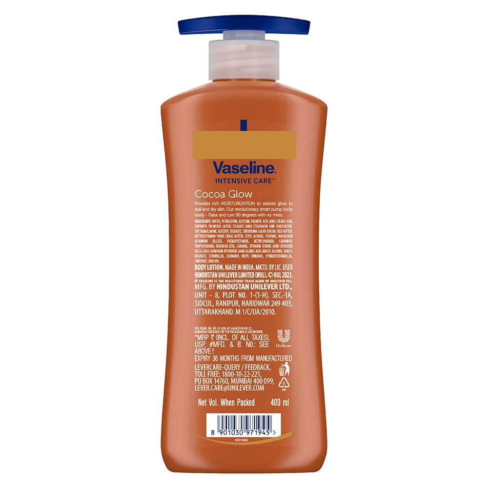 Vaseline Intensive Care Cocoa Glow Lotion for Dull & Dry Skin