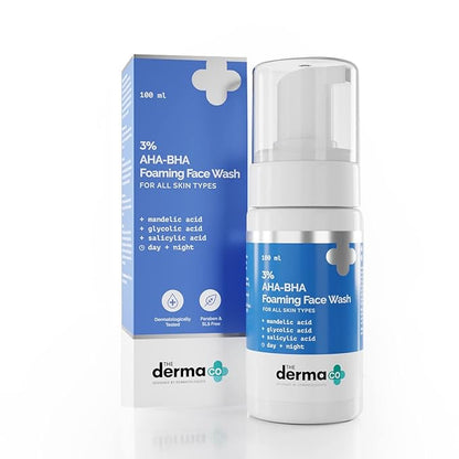 DERMA AHA BHA FOAMING D FACE WASH 100ML