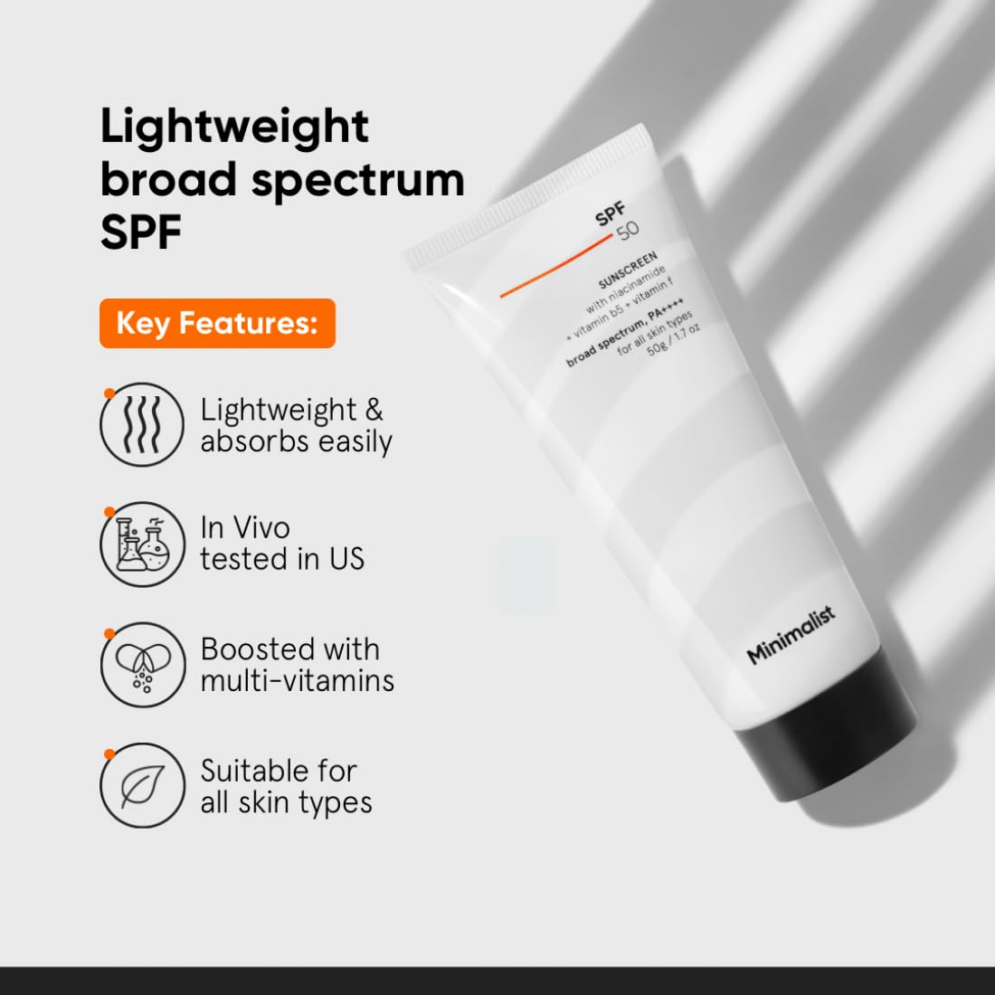 MINIMALIST SPF 50 Sunscreen - 100ml