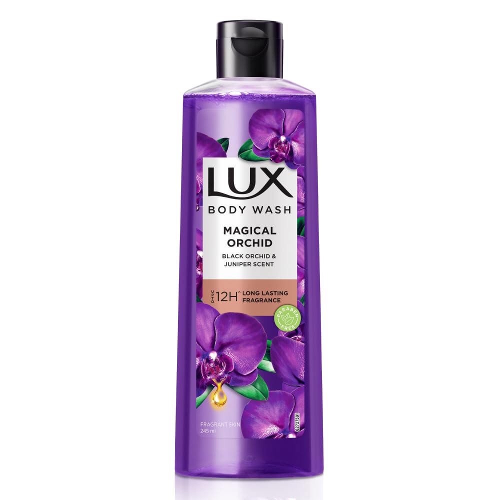 Lux Black Orchid Scent and Juniper Oil Body Wash 245 ml