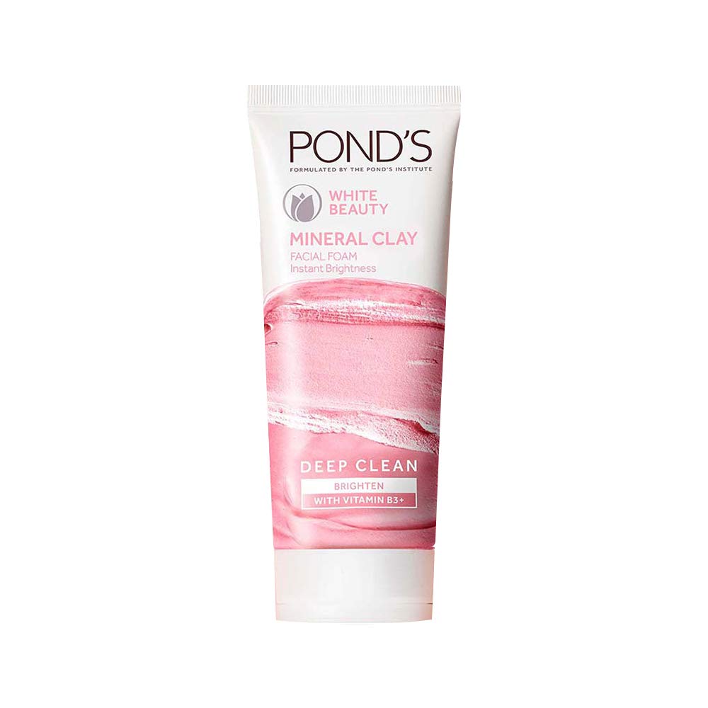 Pond's White Beauty Mineral Clay Instant Brightness Face wash Foam - 90g