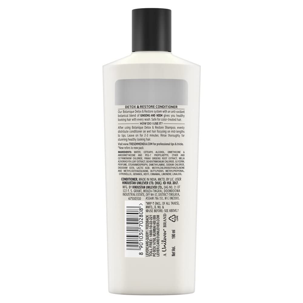 TRESemme Detox and Restore Conditioner - 190M