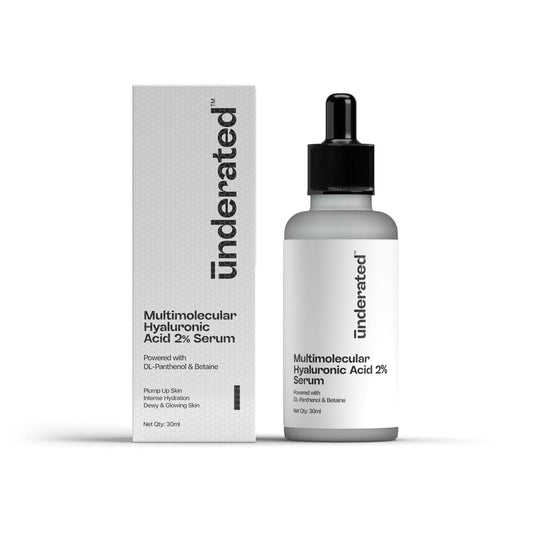 UNDERATED Multimolecular Hyaluronic 2% Acid Face Serum - 30 ml