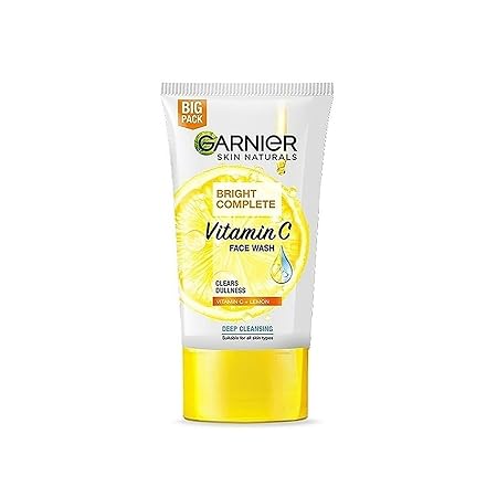 GARNIER BRIGHT COMPLETE VITAMIN C FACE WASH 50G