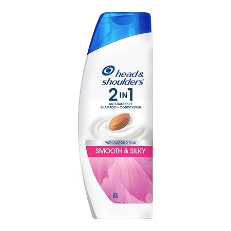 Head & Shoulders 2-In-1 Smooth & Silky Anti-Dandruff Shampoo + Conditioner 180 ml