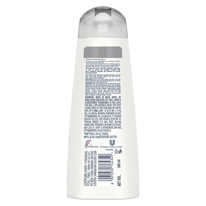 DOVE ANTI DANDRUFF SOLUTIONS SHAMPOO 340ML