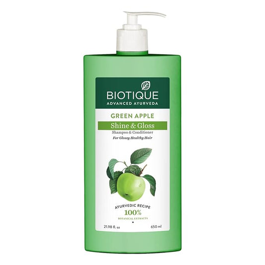 BIOTIQUE GREEN APPLE SHINE & GLOSS SHAMPOO