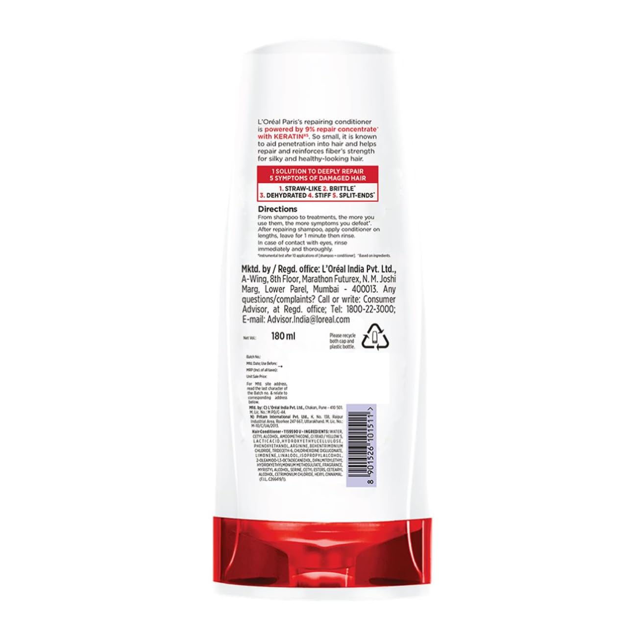 L'Oreal Total Repair Conditioner - 180ml