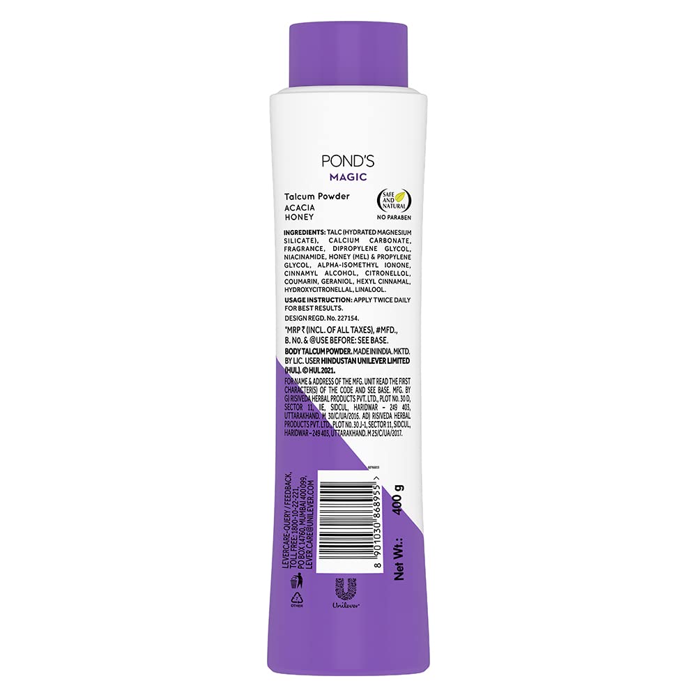 Pond's Magic Freshness Acacia Honey Talcum Powder