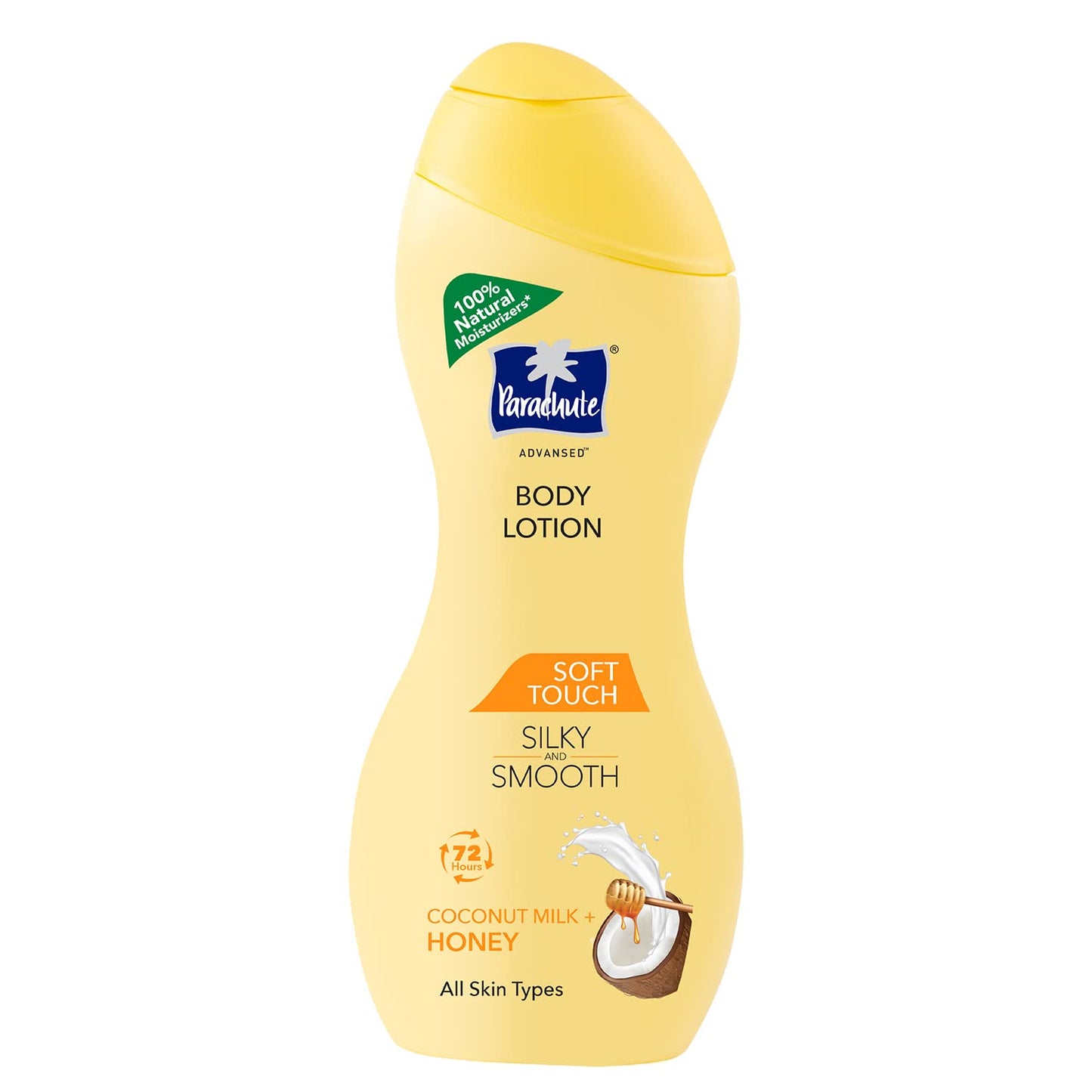 Parachute Advansed Soft Touch Body Lotion for Women & Men, All Skin types, 250ml | Pure Coconut Milk & Honey, 100% Natural, 72h Moisturisation