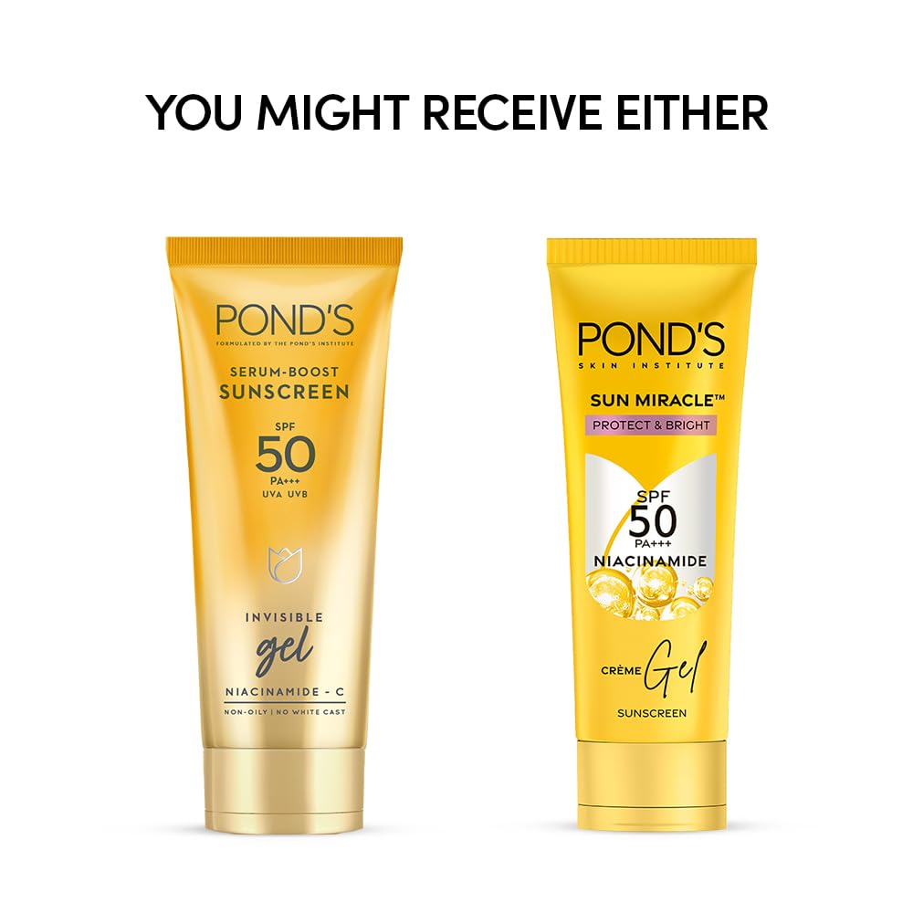 Pond's Serum Boost Sunscreen Gel SPF 50 (100g)