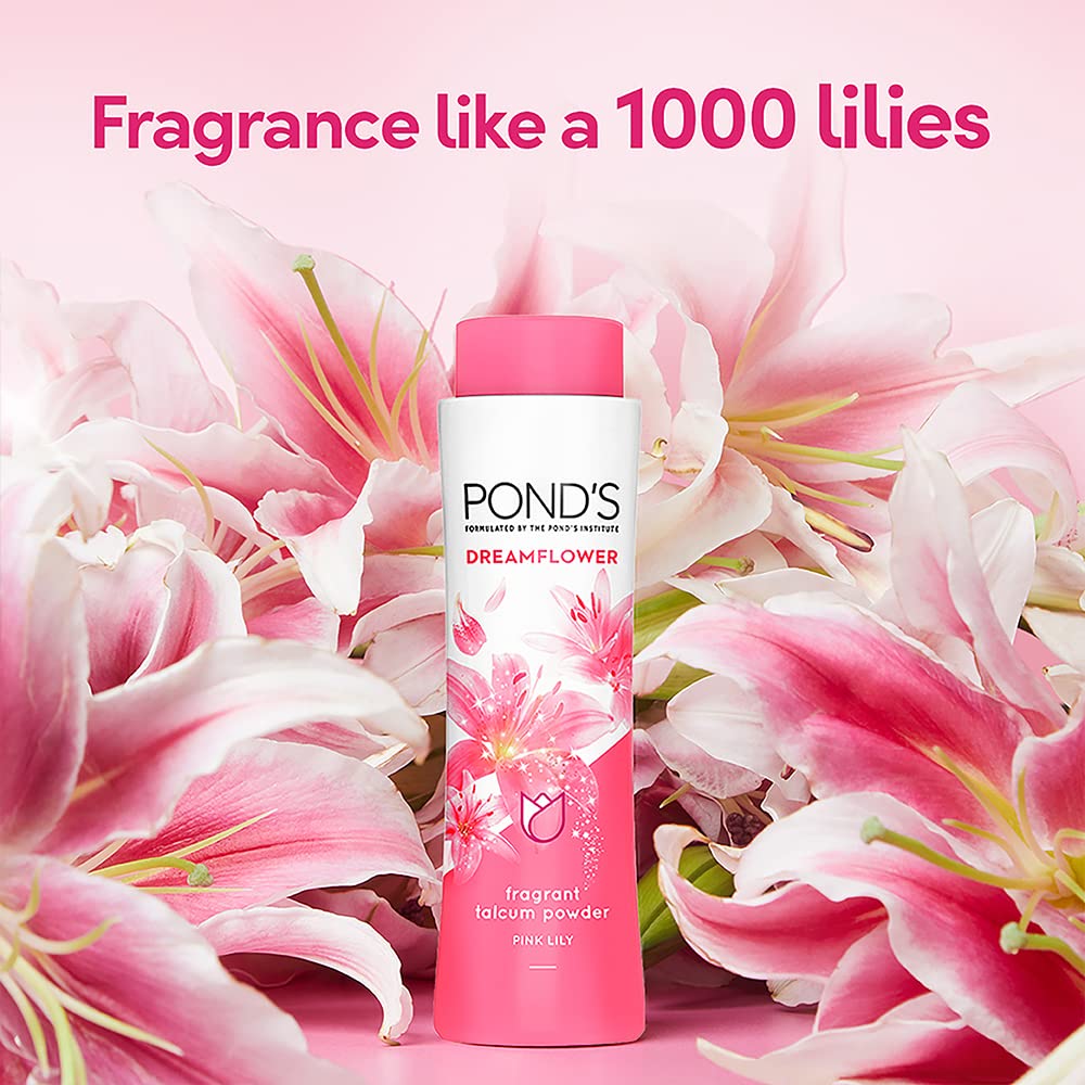 Pond's Dream flower Pink Lily Fragrant Talc