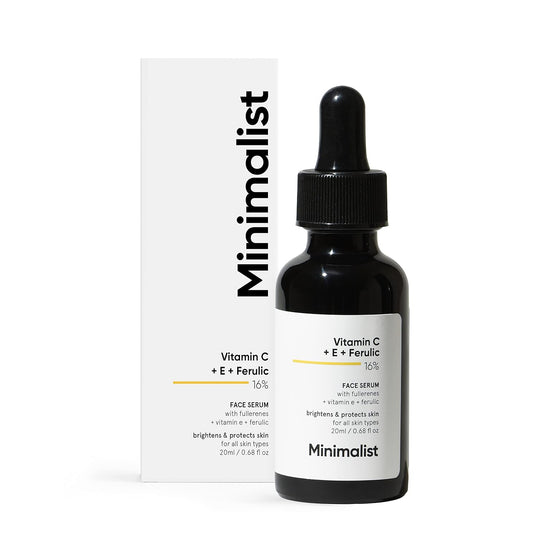 Minimalist 16% Vitamin C Serum With Vitamin E & Ferulic acid for Brightening - 20 ml