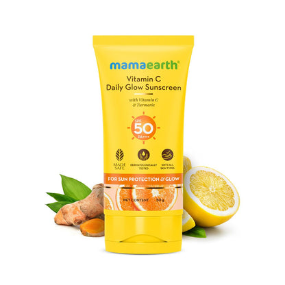 Mamaearth Vitamin C Daily Glow Sunscreen - 50gm