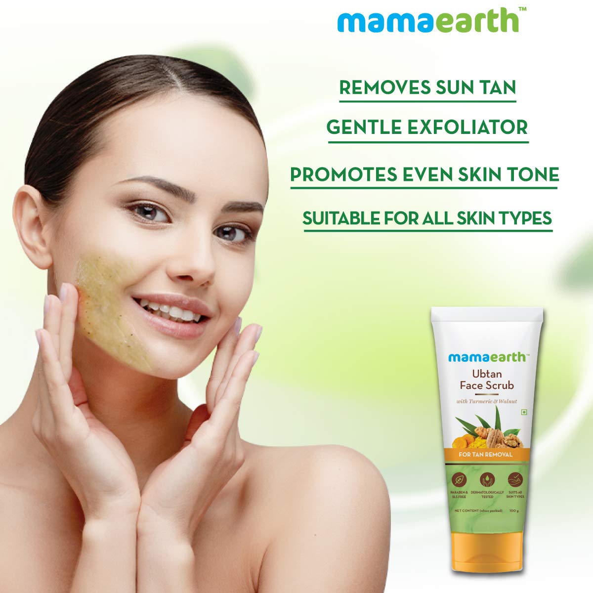 Mamaearth Ubtan Face Scrub - 100gm