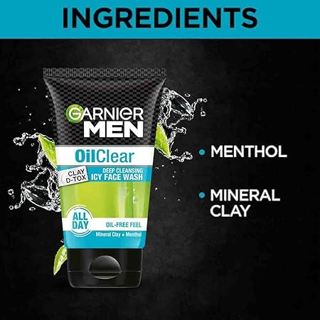 GARNIER MEN OIL CLEAR FACE WASH 100GM