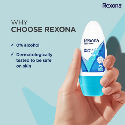 Rexona Shower Fresh Underarm Roll On Deodorant For Women - 50ml