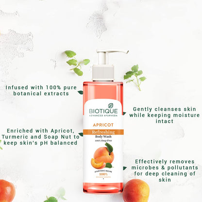 Biotique Apricot Refreshing Body Wash - 200ml