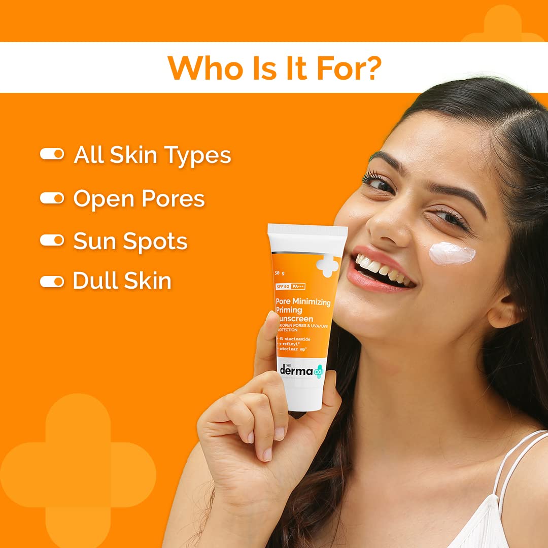 The Derma Co Pore Minimizing Sunscreen I With SPF 50 - 50GM