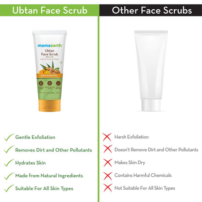 Mamaearth Ubtan Face Scrub - 100gm