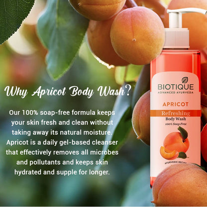 Biotique Apricot Refreshing Body Wash - 200ml