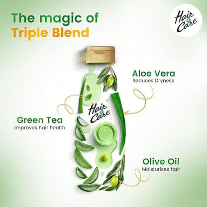 Hair & Care  Triple blend Aloe Vera, Olive Oil & Green Tea Damage Repair Hair Oil