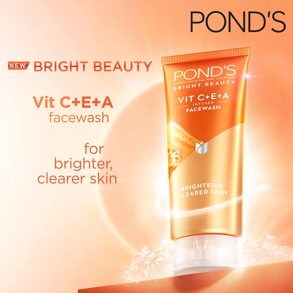 Pond's Bright Beauty Vit C+E+A Gel Face Wash (100 ml)