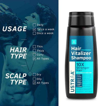 USTRAA Hair Vitalizer Shampoo - 250ml