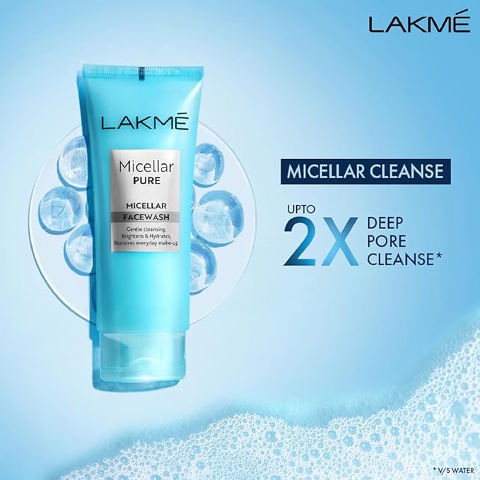 Lakme Micellar Pure Facewash for Deep Pore Cleanse