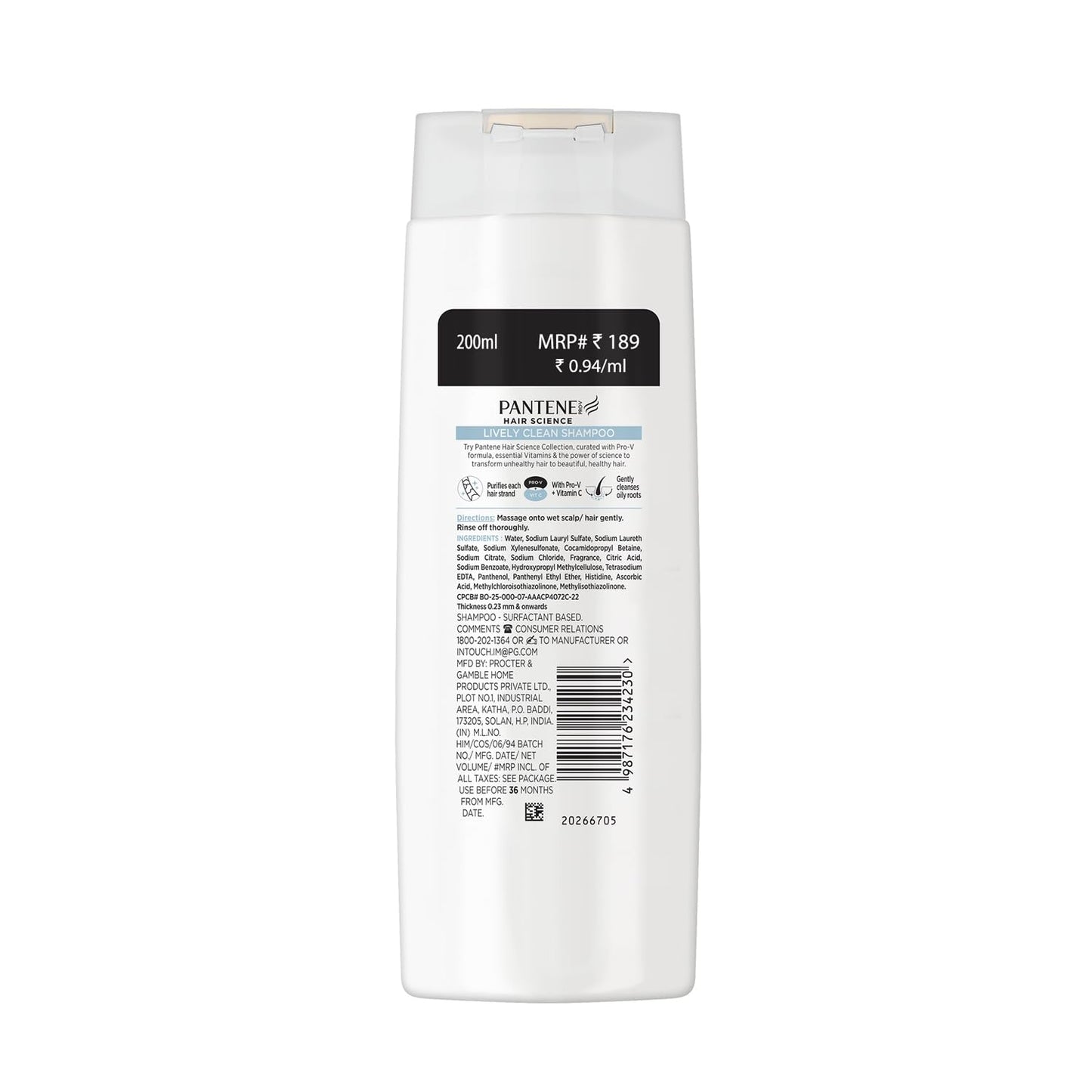 Pantene Lively Clean Shampoo