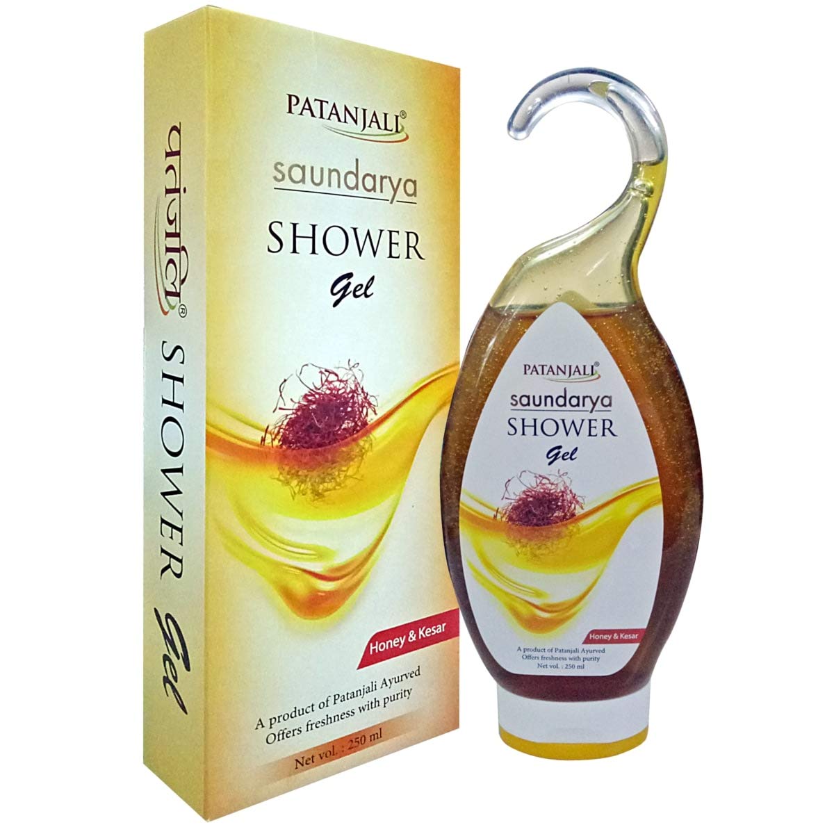 Patanjali Saundarya Shower Gel Honey And Kesar 250ML