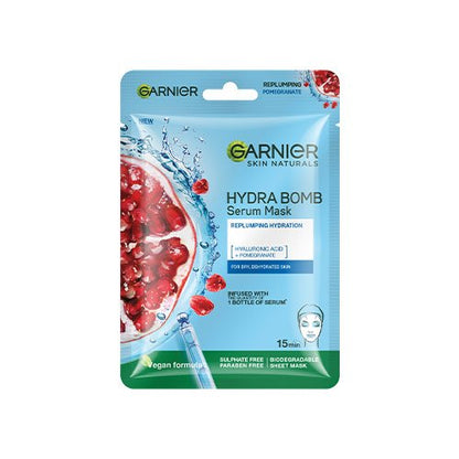 Garnier Hydra Bomb Pomegranate Serum Sheet Mask 28g