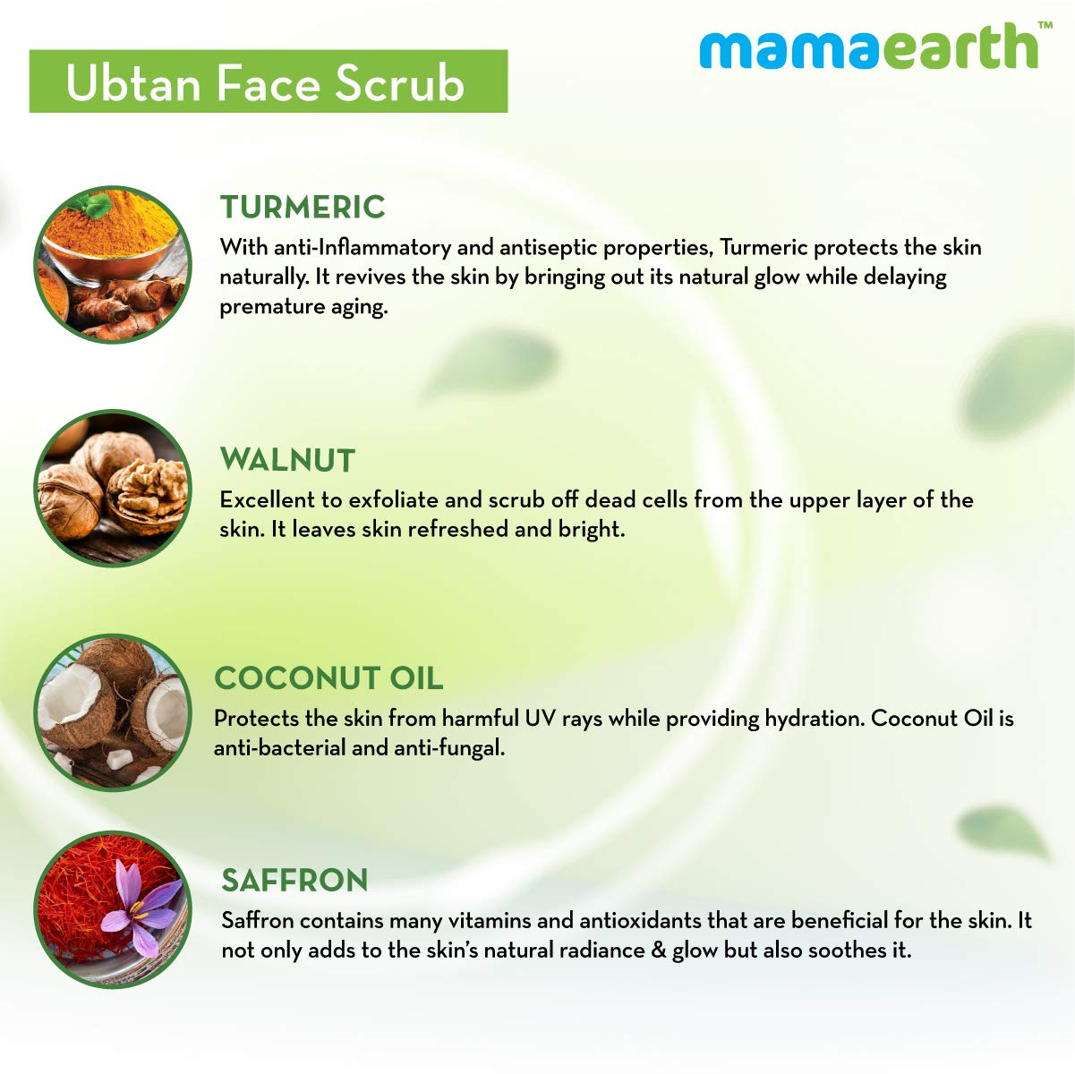 Mamaearth Ubtan Face Scrub - 100gm