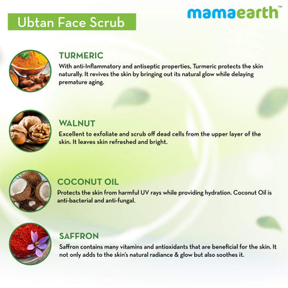 Mamaearth Ubtan Face Scrub - 100gm