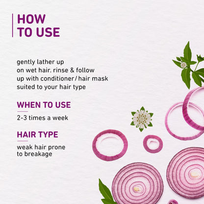 Plum Onion and Biotin Shampoo for Hairfall Control - 250ml