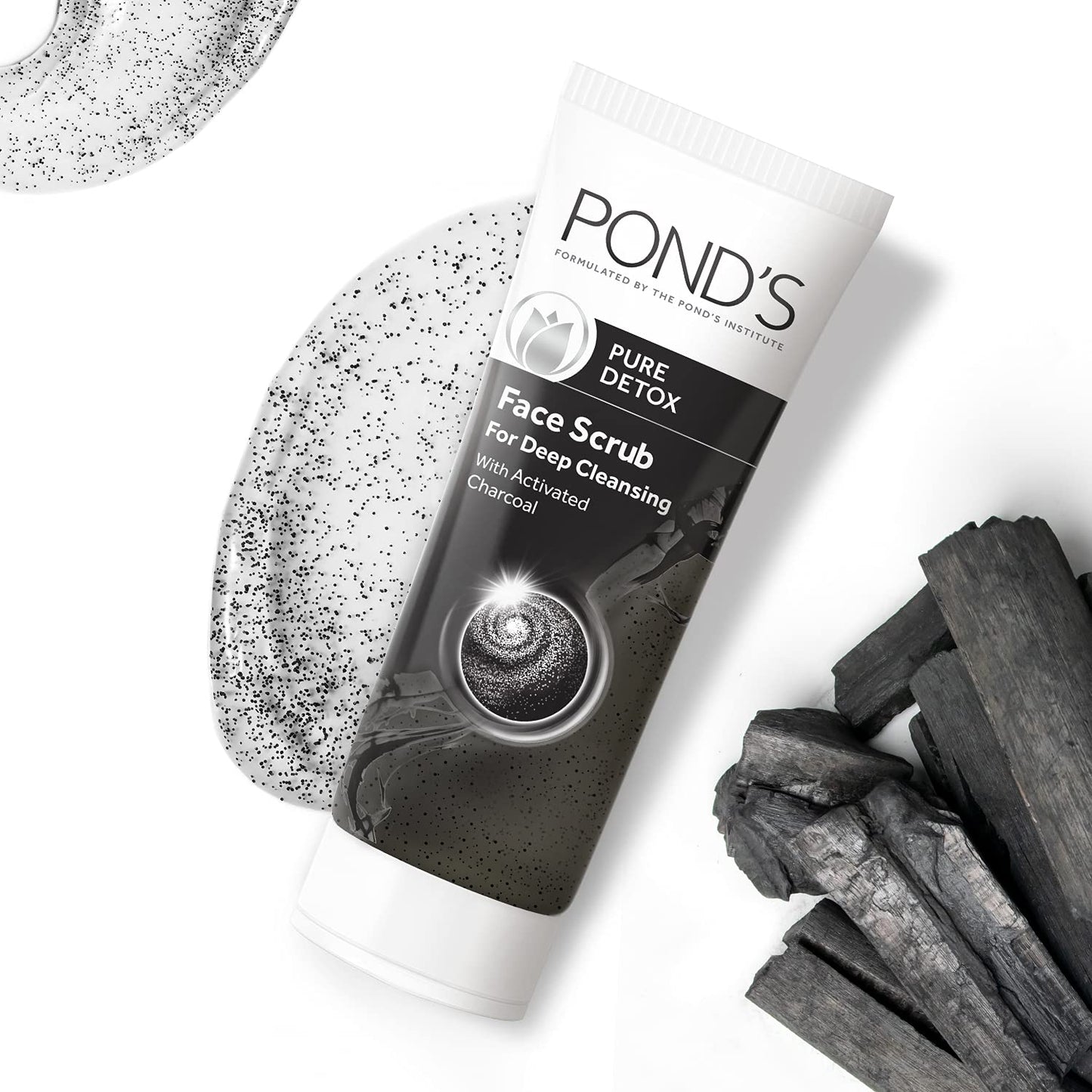 Pond's Pure Detox Face Scrub, Deep Cleansing Facewash - 100gm