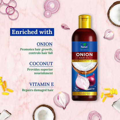 Parachute Advanced Onion (Non-Sticky Hair Oil) (With Natural Coconut) - 180ml