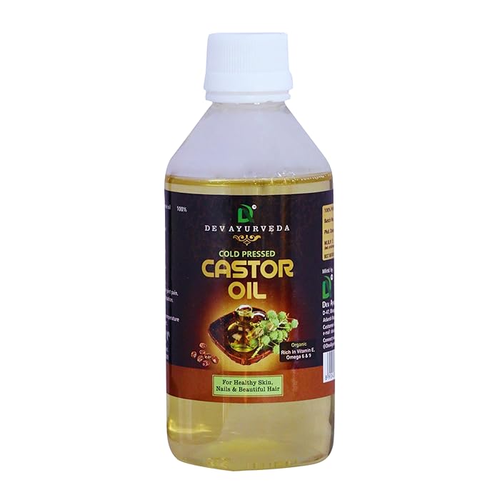 Dev Ayurveda Pure Castor oil Therapeutic grade 200ML