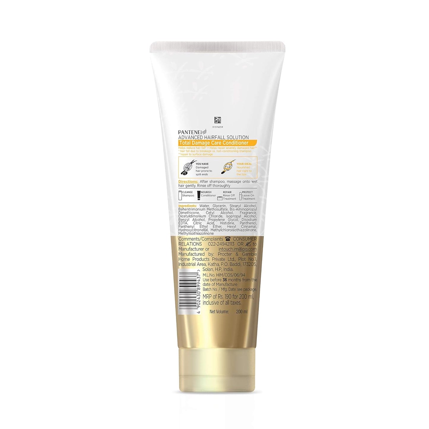 Pantene Total Damage Care Conditioner - 180ml