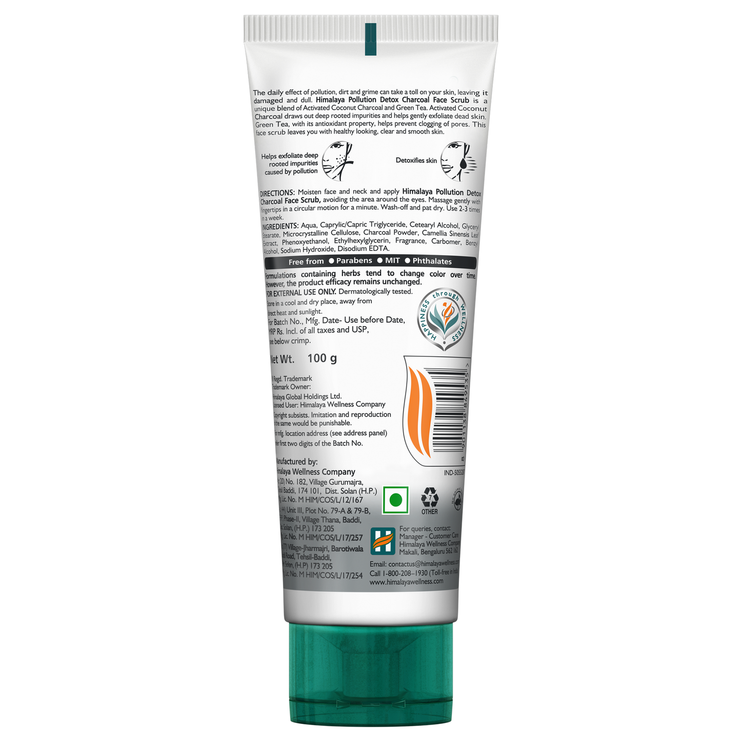 Himalaya pollution Detox charcoal face scrub