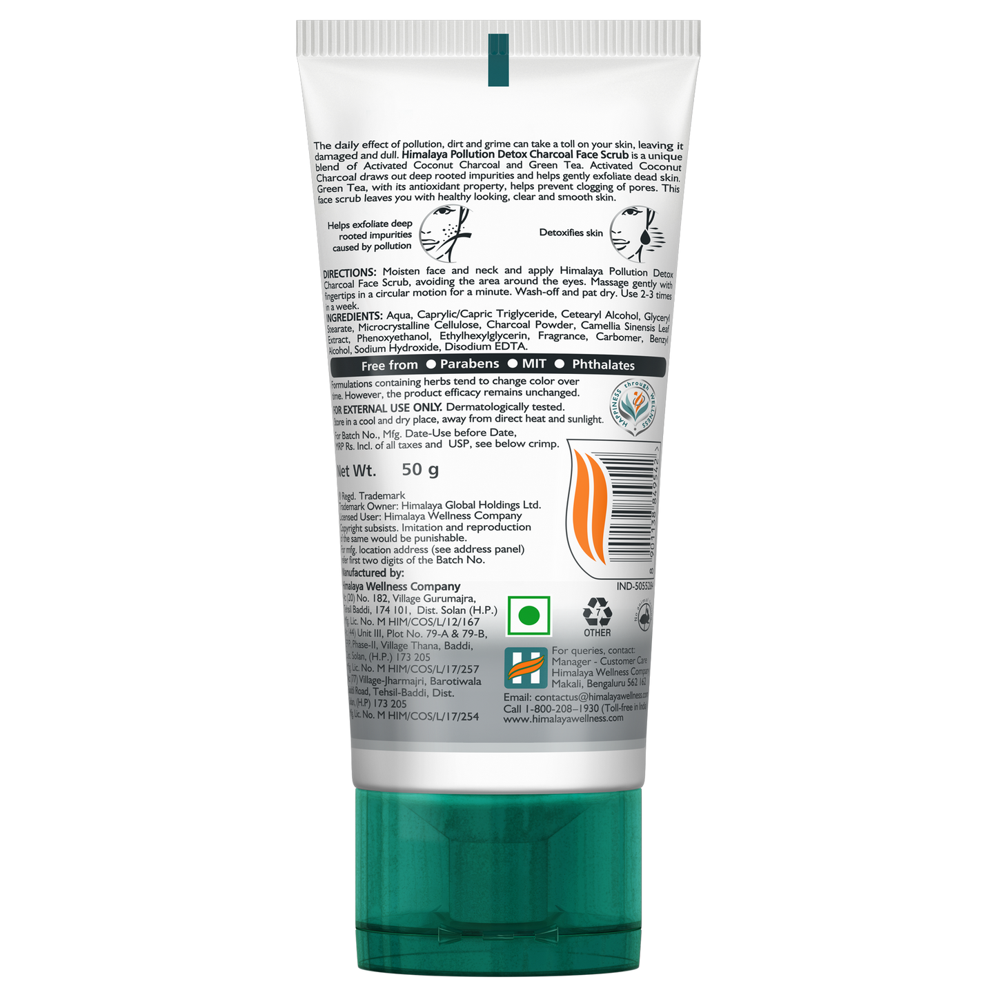 Himalaya pollution Detox charcoal face scrub