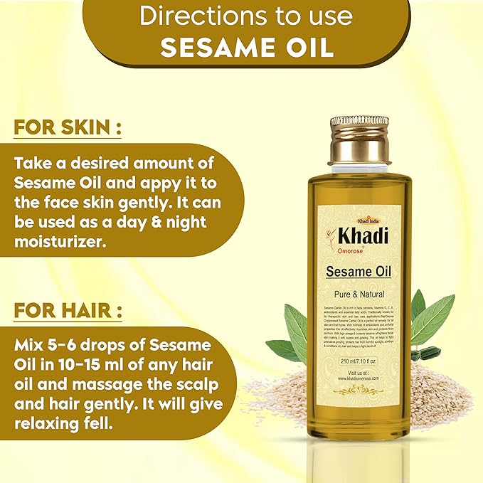 Khadi Herbal Sesame Oil 210Ml